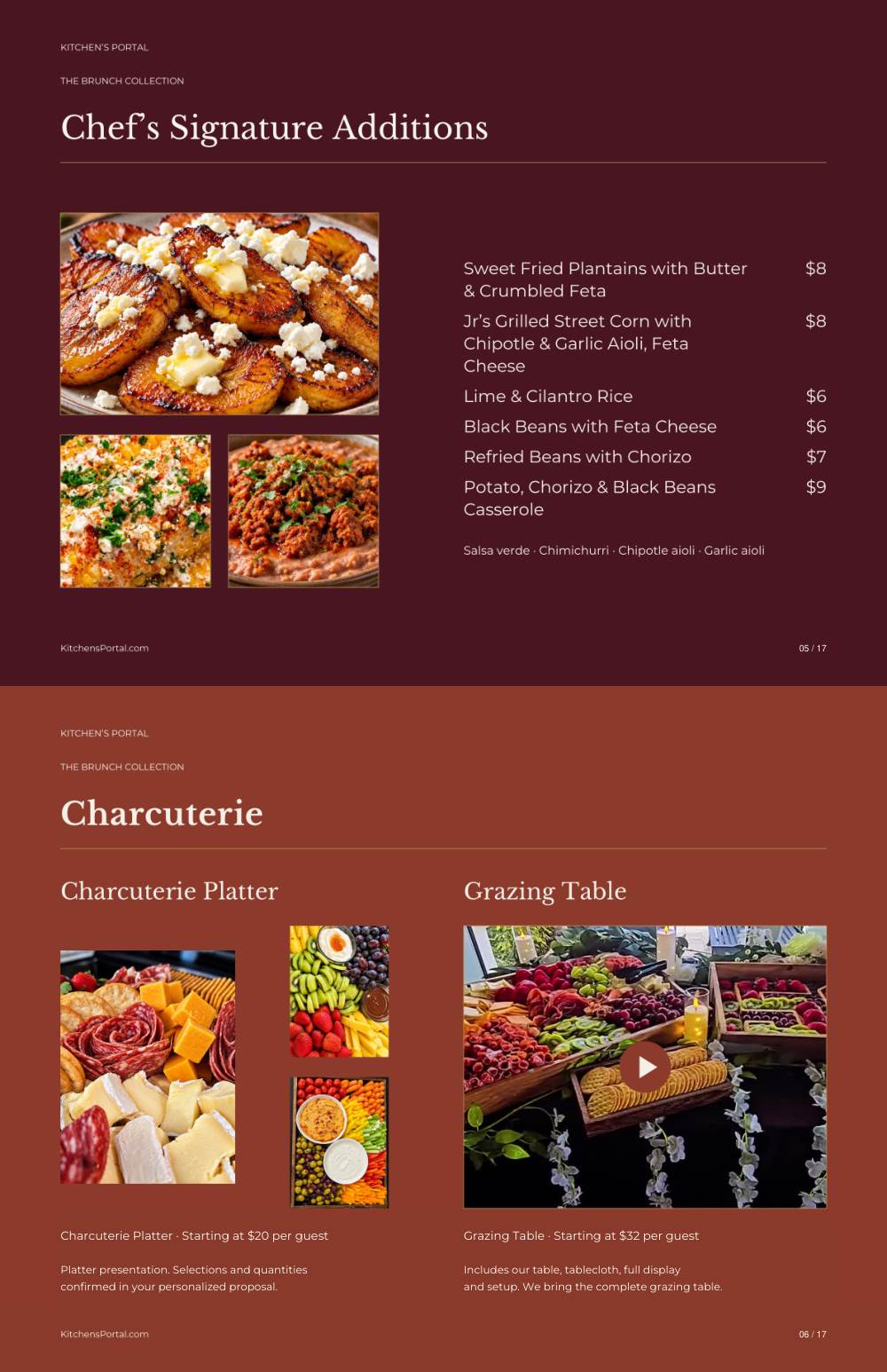 The Brunch Collection, pages 5 and 6