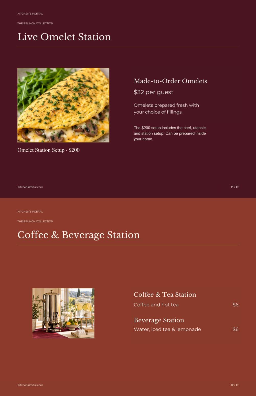 The Brunch Collection, pages 11 and 12