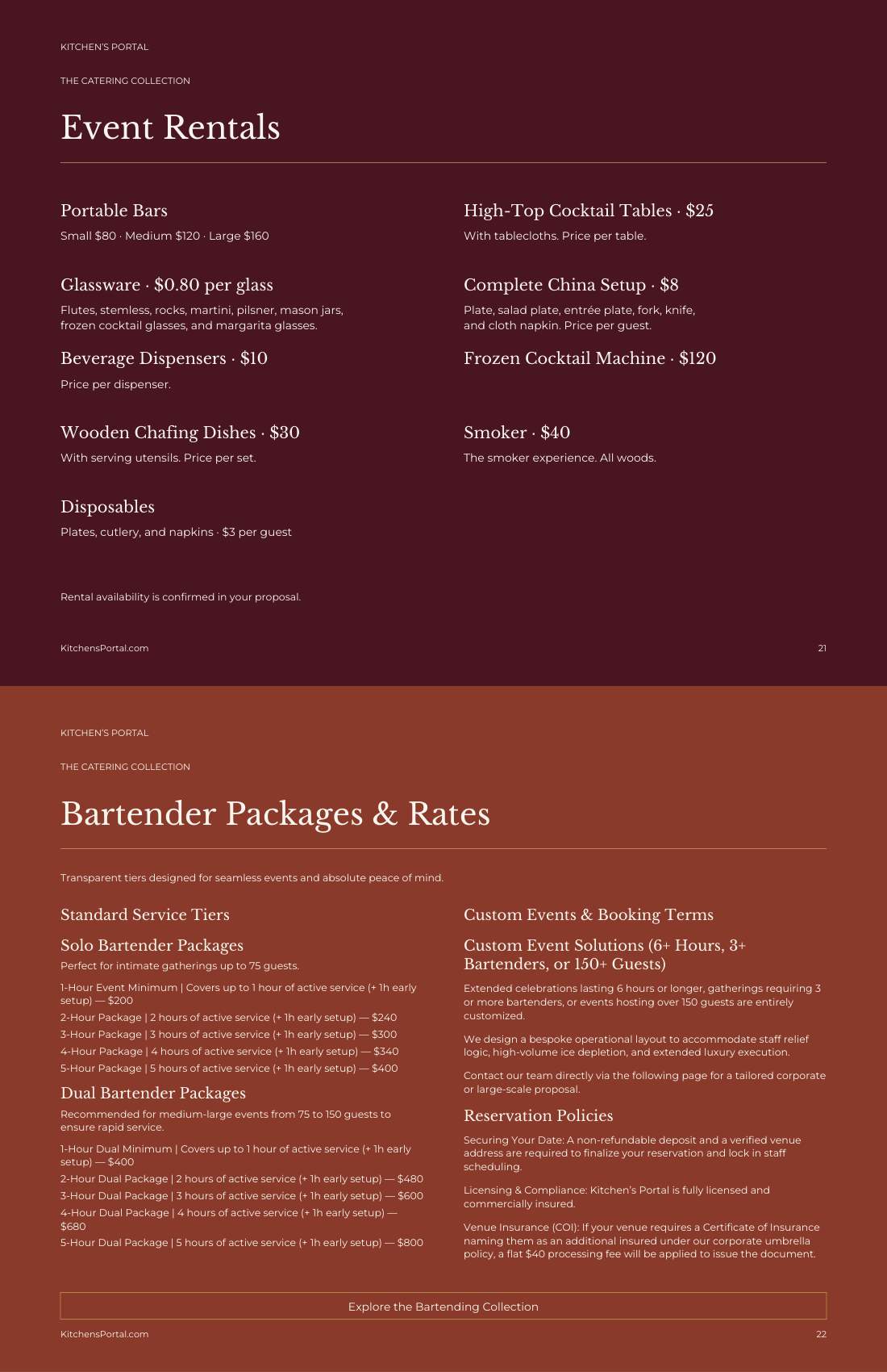 Catering Collection